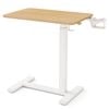 Costway Mobile Standing Desk Overbed Laptop Table Natural