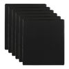 6x Marbig Clearview 2 D-ring Insert Binder A4 File 38mm Document Organiser Black