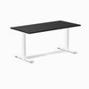Desky Fixed Height Melamine Office Desk White Frame 150cm
