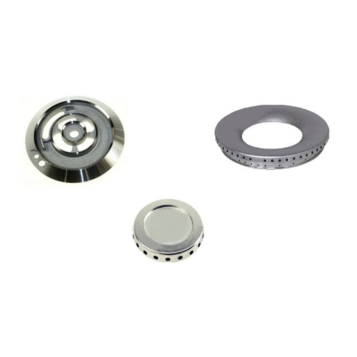Gas Stove Cooktop Wok Burner Assembly - Complete Wok Burner Kit 870650451164166. Suits Smeg