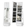 Luxsuite White Rotating Jewellery Storage Shelf