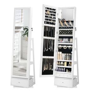 Luxsuite White Rotating Jewellery Storage Shelf