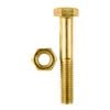 Pinnacle M8 x 50mm Yellow Zinc Hi Tensile Hex Bolt And Nut - 4 Pack