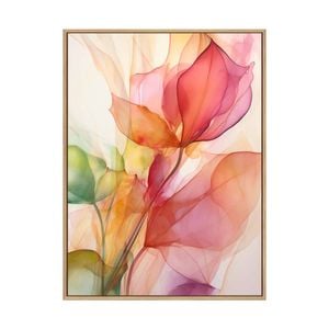 Artey | Flourishing Dreams III - Framed Canvas - Natural Frame - 112 x 150cm