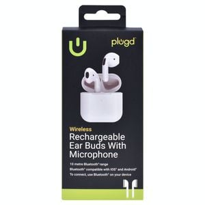 Plugd Wireless Rechargable Ear Buds Bluetooth Headphones