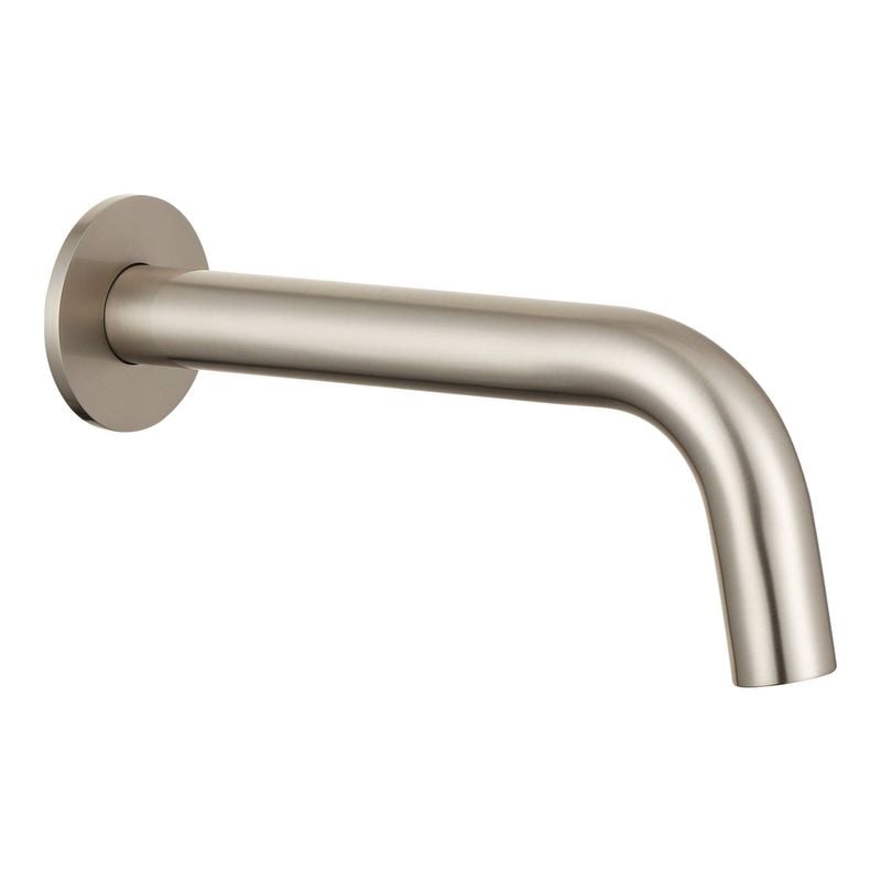 Brushed Nickel Resonance Curved Bath Spout