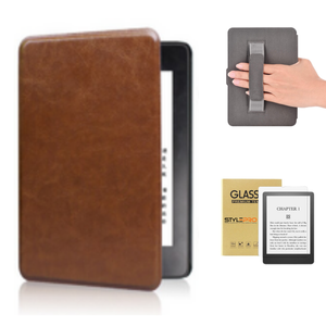 StylePro Kindle Package, Paperwhite 7" & Colorsoft 7" case with hand-strap plus screen protector