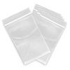 PriceDumb 100pcs Resealable Zipper Self Seal Zip Clear Plastic Lock Bags 40mmx60mm Bulk