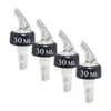 4PK Barpro 30ml Speed Measurer/Pourer Stainless Steel & Black
