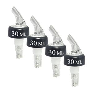 4PK Barpro 30ml Speed Measurer/Pourer Stainless Steel & Black