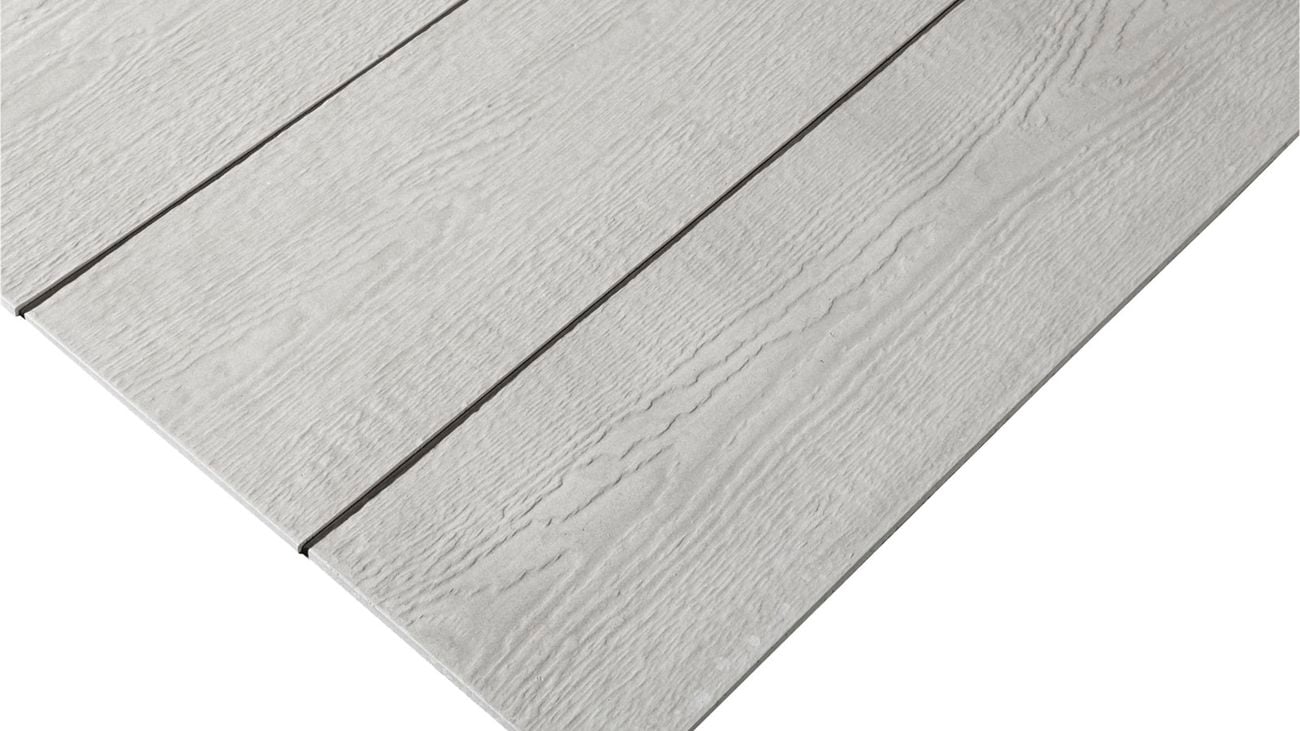 James Hardie woodgrain cladding.