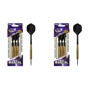 24pc Formula Sports Rascal 20g Brass Barrel Dart Tempered Steel Tip Shaft