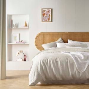 Vintage Design Homewares Natural French Linen Quilt Cover Set