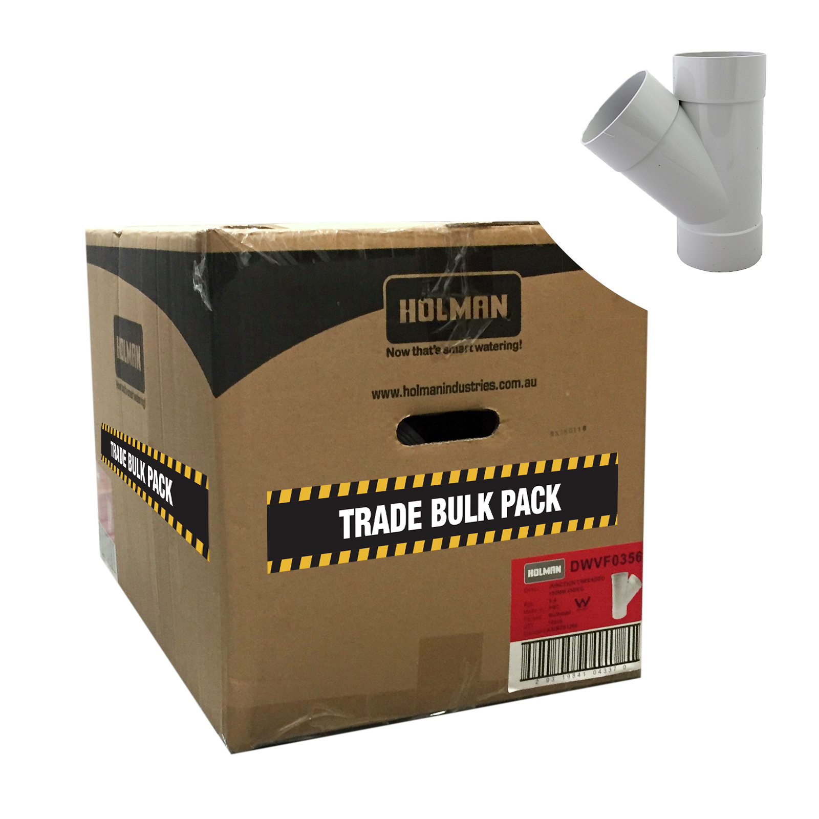 Holman 100mm x 88° F-F PVC DWV Junction - Trade Bulk Pack Of 14 thumbnail 2