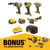 DeWALT 18V/54V XR Mixed Voltage 4 Piece Combo Kit - 5.0Ah/6.0Ah DCZ407P1T1-XE