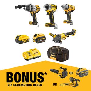 DeWALT 18V/54V XR Mixed Voltage 4 Piece Combo Kit - 5.0Ah/6.0Ah DCZ407P1T1-XE