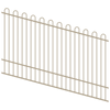 ProtectorAl 1201-2400W x 1500H Paperbark Top Pool Fence Panel Raked Up to 15º