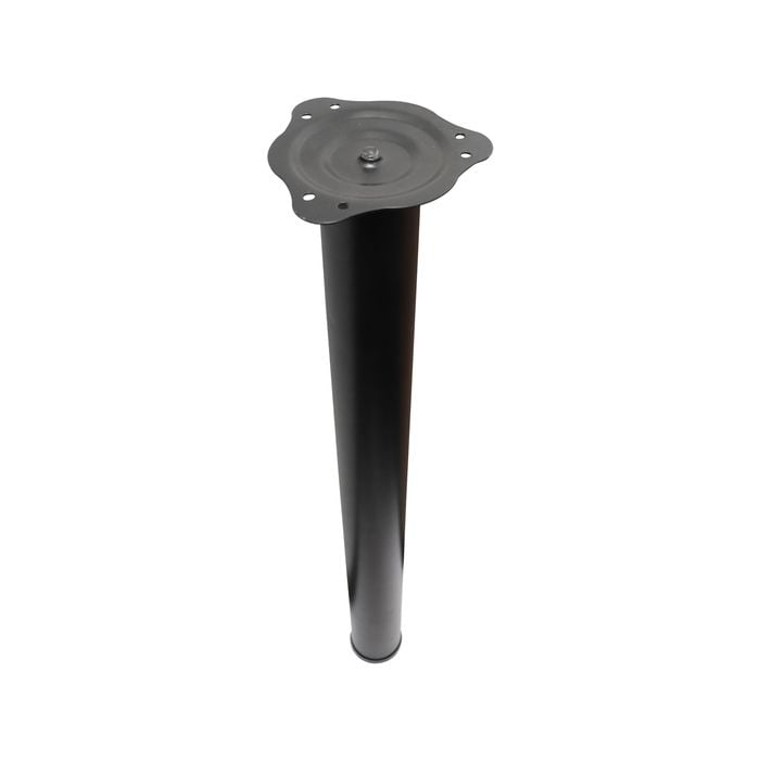 Adoored 60 x 710mm Black Round Adjustable Furniture Leg