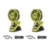 Ryobi USB Lithium Mini Clamp Fan 2Ah Kit - 2 Pack