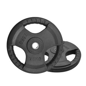 2 Pack of 7.5kg - Total 15kg Standard Rubber Coated Weight Plate Set