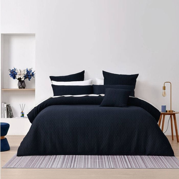 Bianca Burleigh King Ink Polyester/Cotton Quilt Cover Set 210x245cm