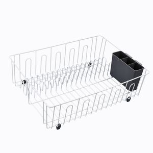 All Set Large Dish Rack With Cutlery Cup