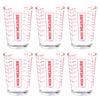6PK Appetito Midi Measure Glass 125ml Home Kitchen Cooking
