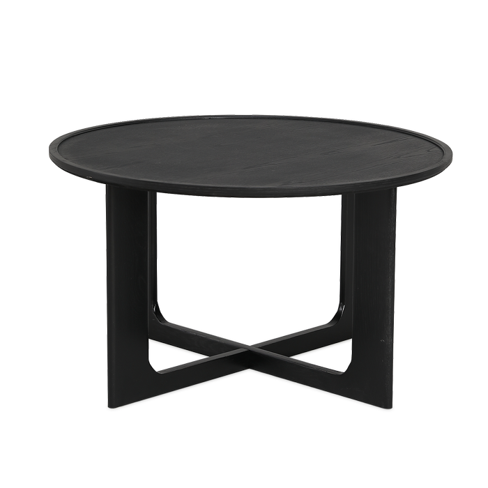Genex Designs 80 cm Black Sverre Round Coffee Table