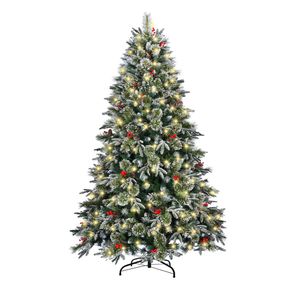 Tinseltown LED Christmas Tree 2.1M 7FT Xmas Trees Decorations w/ Ornaments 1210 Tips