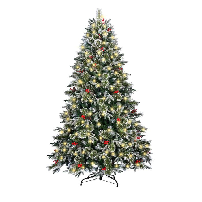 Tinseltown LED Christmas Tree 2.1M 7FT Xmas Trees Decorations w/ Ornaments 1210 Tips