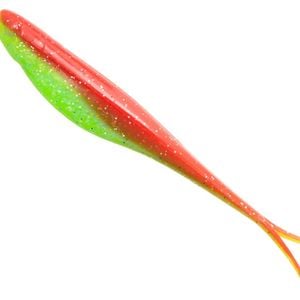 Z-Man Scented Jerk ShadZ 7 4pk Nuked Chicken Glow"