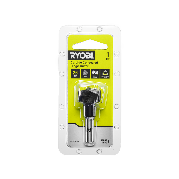 Ryobi 26mm Carbide Concealed Hinge Cutter