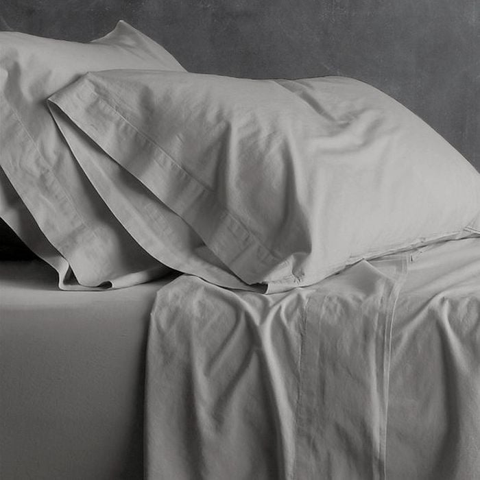 Park Avenue European Vintage Washed Cotton Sheet Sets Queen Coal