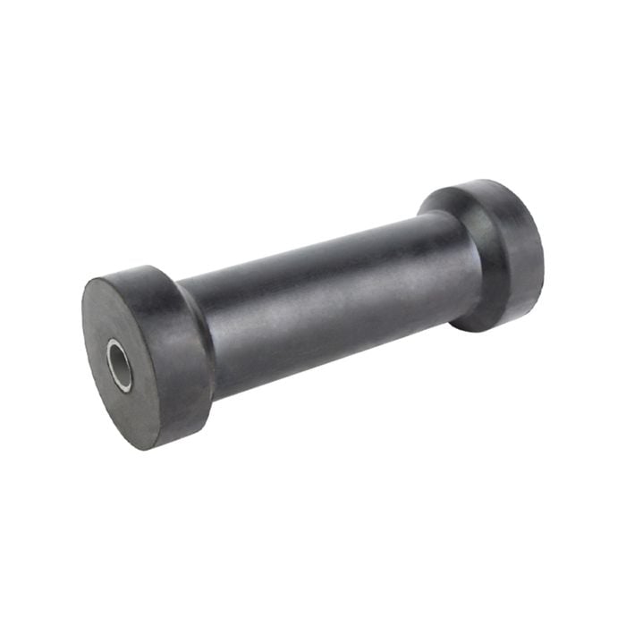 Sunrise Rubber Roller Keel Roller 8" 17mm Bore Black - Brr208