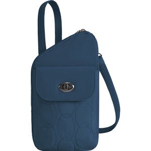 Travelon Runways Anti-Theft Slim Asymmetric Crossbody Bag in Ocean
