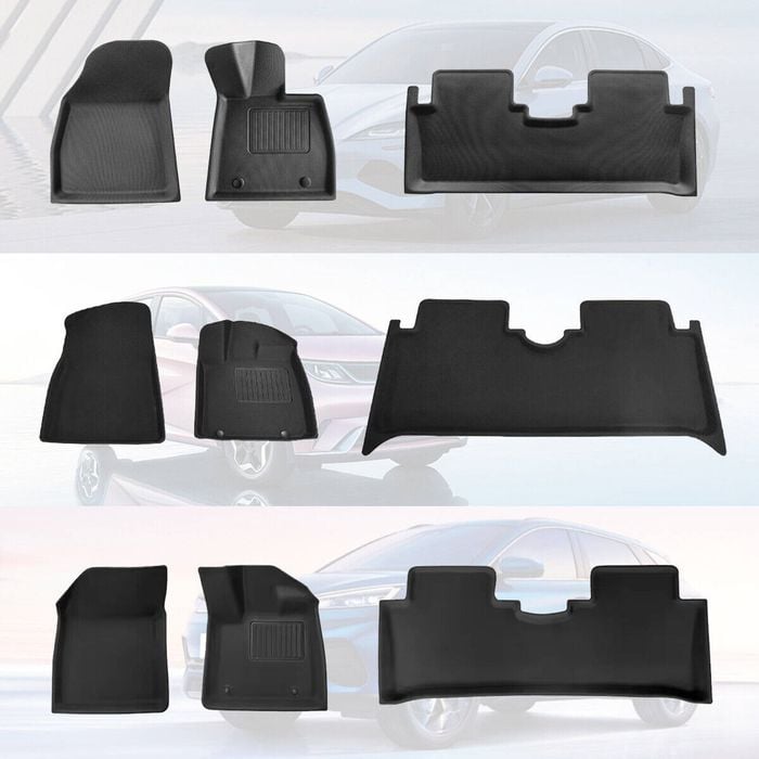 Floor Mats For BYD Seal Dolphin Atto 3 2022+ XPE Textured Non-Slip Rubber Liners