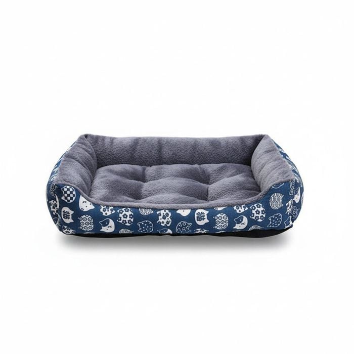 Blue Pet Dog Bed Sofa Mat for Cats & Dogs - M
