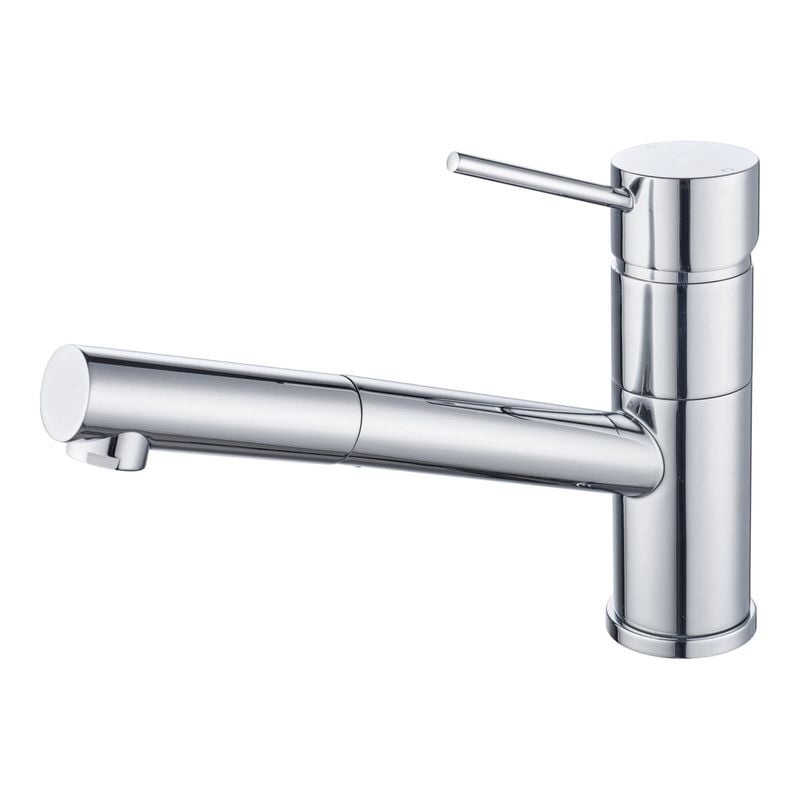 Mondella Resonance 40mm Chrome Pin Lever Pull Out Sink Mixer WELS 5 Star 6L/min