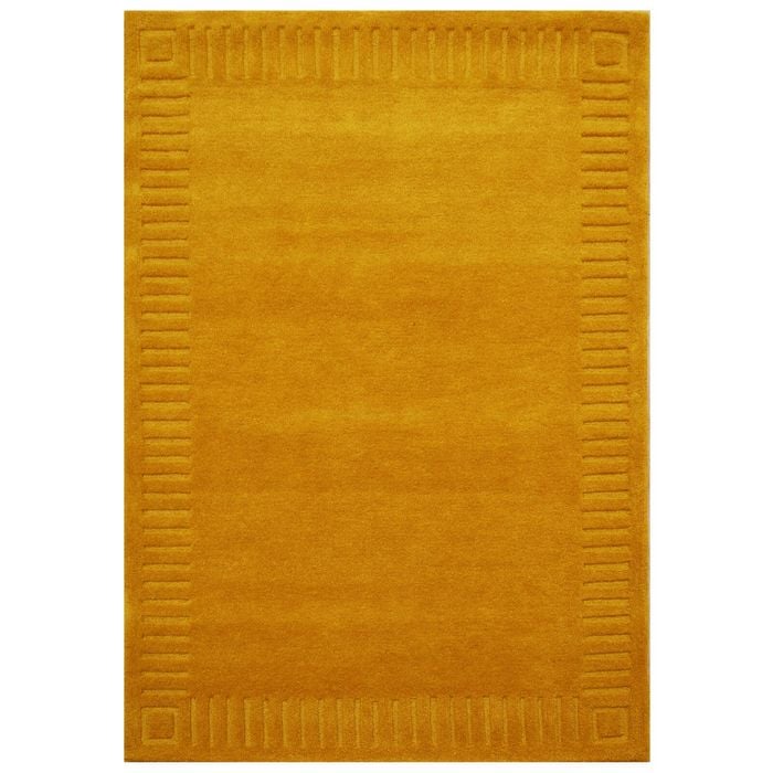 Handtufted Wool Rug-unique 6445-lemon Chrome-110x160cm