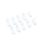 Windoware White Standard Curtain Track Glider - 10 Pack