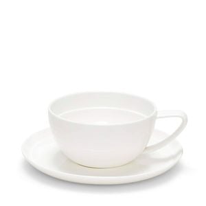 Salt & Pepper Edge Tea Cup & Saucer 280ml