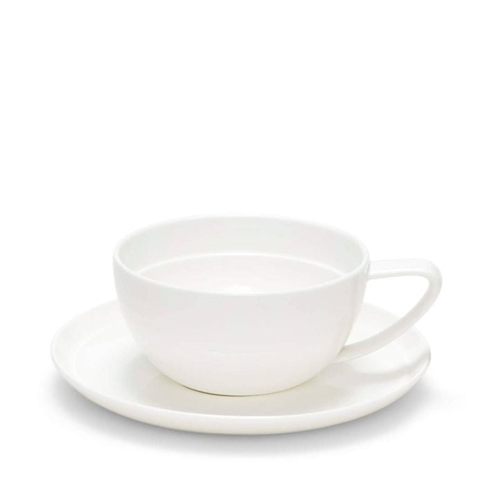 Salt & Pepper Edge Tea Cup & Saucer 280ml