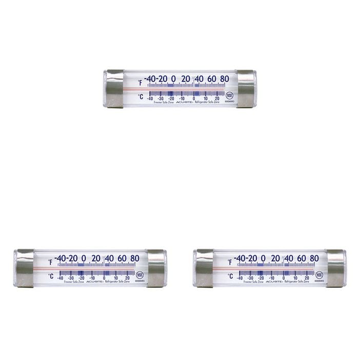 3PK Acurite Refrigerator Freezer Fridge Thermometer Bar Home Kitchen