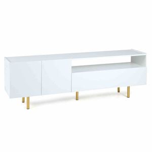 Costway 70" TV Stand Modern Entertainment Console Table 2 Door Drawer