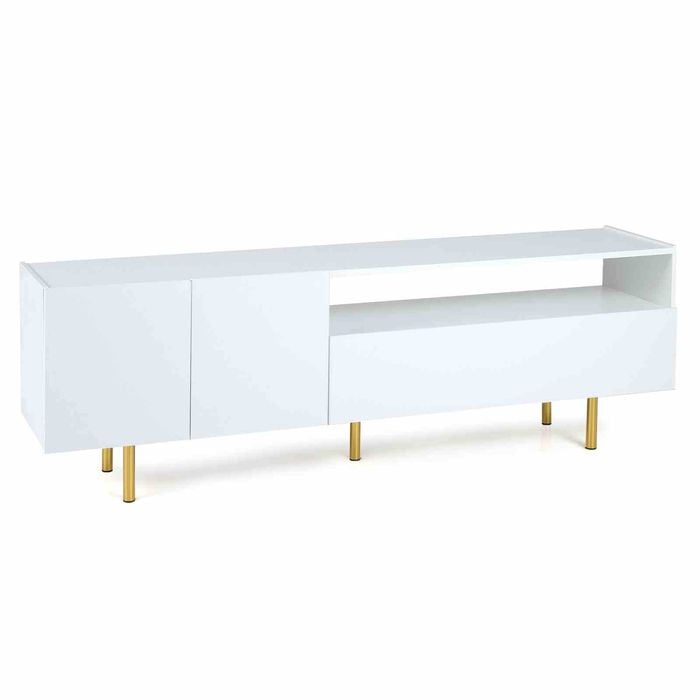 Costway 70" TV Stand Modern Entertainment Console Table 2 Door Drawer
