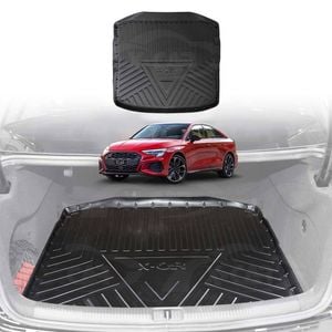 Heavy Duty Trunk Cargo Mat Boot Liner Luggage Tray Fit Audi A3 S3 RS3 Sedan 2013-Onwards
