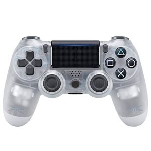 Catzon Dualshock 4 Wireless Controller Compatible with PlayStation 4-Clear White