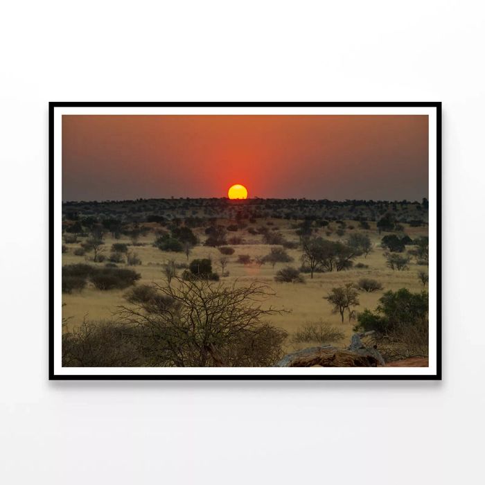Nature View with Trees & Sunset   Print 100% Australian Made 90x60cm  (Poster)