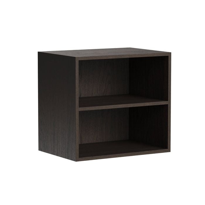 Kaboodle 900-1000mm Truffle Oak Customisable Deep Med Wall Open Shelf