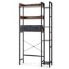 Costway Over Toilet Storage Rack Cabinet 7Tier Shelf Organizer Drawer Hook